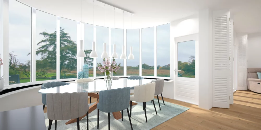 3D ontwerp woning Heerjansdam, vrijstaand, Virtual reality ontwerp, art impressions, scandinavische industriele inrichting
