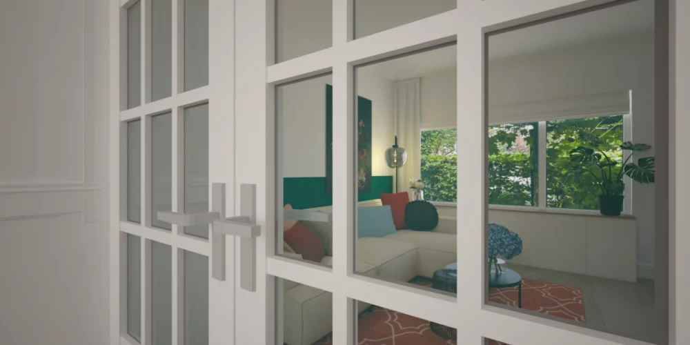 artist impressions dordrecht, eetkamer, VR, 3D ontwerp, kamer en suite