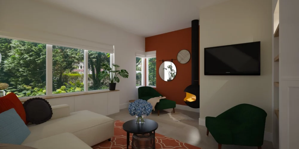 artist impressions dordrecht, VR, 3D ontwerp, woonkamer