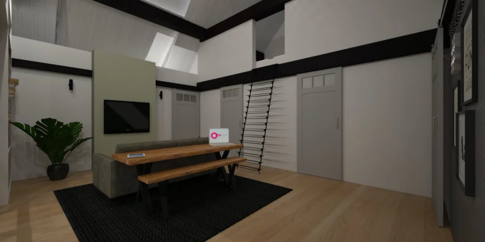 verbouwing woonboerderij Ridderkerk, plattegrond, VR, Virtual reality ontwerp, 3D